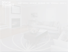 Tablet Screenshot of designtomarket.com